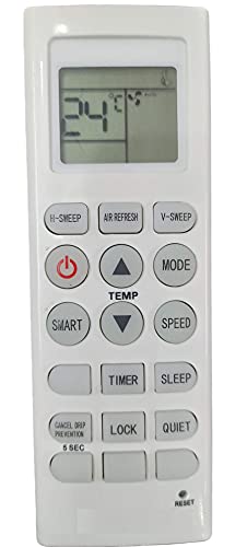 Image of Ehop AC36E Compatible Remote Control for Voltas Air Conditioner with H-Sweep Function VE-36E (Please Match The Image with Your existing or Old Remote Before Ordering)