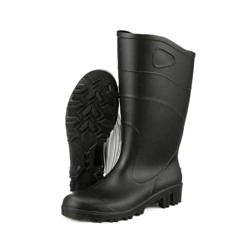 Image of Heartland All Purpose 15 inch Waterproof Work Boots for Men - Lightweight, Flexible Modern PVC Boots with Easy On /Off, Slip-Resistant Outsoles
