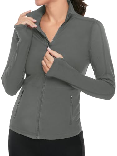 Veste de yoga avec fermeture éclair VUTRU gris XL pour femme