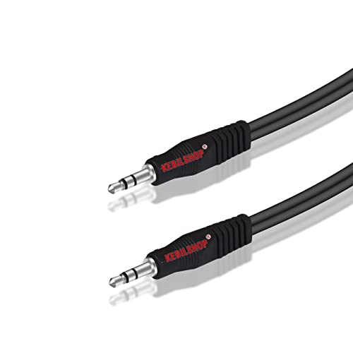 Image of Aux Cable, 3.5mm Male to Male Stereo Aux Cord Compatible with Headphone, MobilePhone, Car Stereo, Home Theatre & More,Black,1pc Pack. (15 METER)