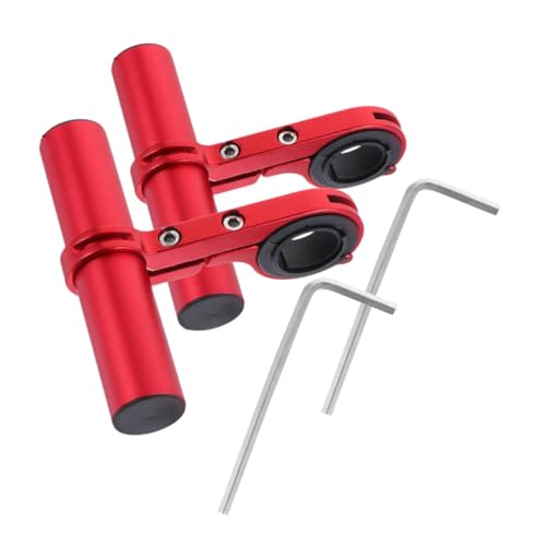 MOBUTOFU 2個 アルミ合製ハンドルバーエクステンダー 自転車用多機能延長ブラケット スピードメーター対応 ハンドル高さ ロード マウンテン