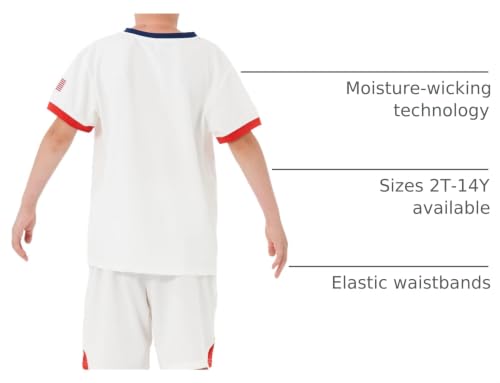 Image of Youth Soccer Jersey Boys Girls- Breathable Lightweight Football Training Shirt for Kids (Infant-Youth Sizes)
