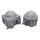 EnderToys Galactic Legion Desert Planet Huts, 3D Printed Tabletop RPG Scenery and Wargame Terrain for 28mm Miniatures