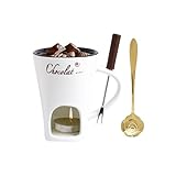 Construction en céramique résistante à la chaleur : le gobelet à fondue est fabriqué en céramique de haute qualité résistante à la chaleur, qui conserve longtemps son éclat comme neuf et repousse efficacement les odeurs alimentaires tenaces. Il offre des performances fiables pour le fromage fondu ou les friandises sucrées lors d'occasions festives et conserve sa forme même en cas d'utilisation fréquente.
