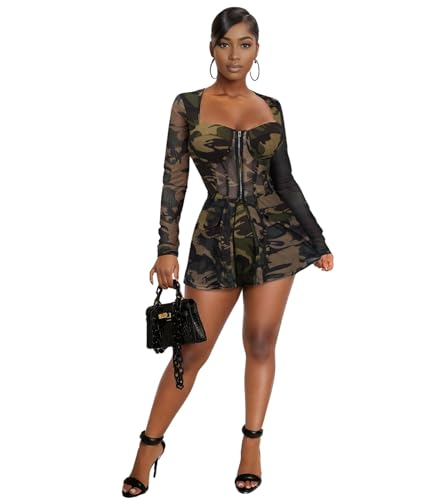 Image of Jigfar Women Sexy Elegant Bodycon Jumpsuit Going Out Romper Birthday Party Club Night Outfits
