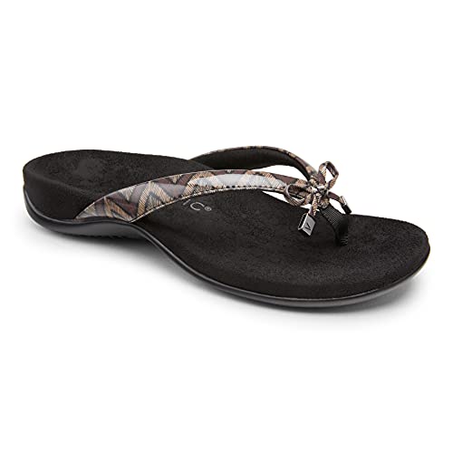 Image of Vionic Women's Rest Bella Toe Post Sandal- Supportive Ladies Orthotic Sandals that include Three Zone Comfort with Arch Support- Flip Flop for Ladies, Medium and Wide Width Size 5-12