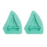 Kichvoe 2 Stück Angeln Dessertschalen Kochen Schokolade Süßigkeiten Kuchen Formen Werkzeug Handwerk Kuchen Zuhause zum Backen Form Silikon Gelee Fondant Kekse Zarte Seifenform Restaurant