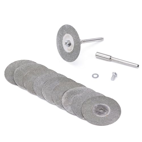 Lame rotative diamantée 30 mm JINGLING, disques de coupe haute durabilité pour verre et gemmes