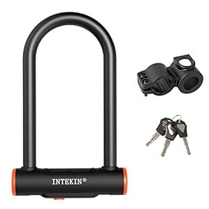 INTEKIN 16mm Fahrrad Bügelschloss mit Halterung