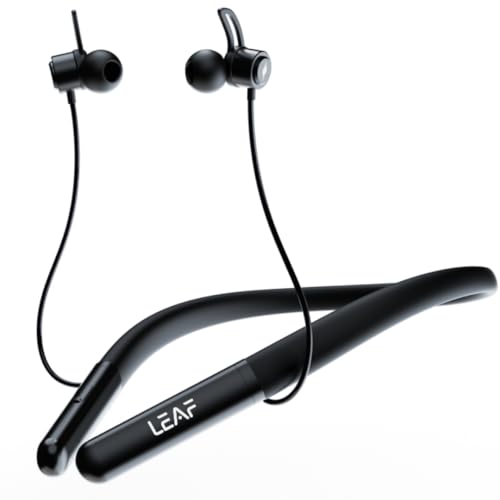 Leaf Rush X342 in Ear Neckband with Ai Sound App, 28H Playtime, Silicon Neckline, 3 Eq Modes (Bass, Music & Vocal), Fast Charging (10 Min=210 Min), 10Mm Driver, Ipx4, Bluetooth V5.3 (Carbon Black) (B0D7JNSBHF) Amazon Price History, Amazon Price Tracker