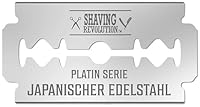 oppelschneidige Rasierklingen, 100 Stück, für Herren, Sicherheitsrasierklingen für Rasieren, Platin, japanischer Edelstahl