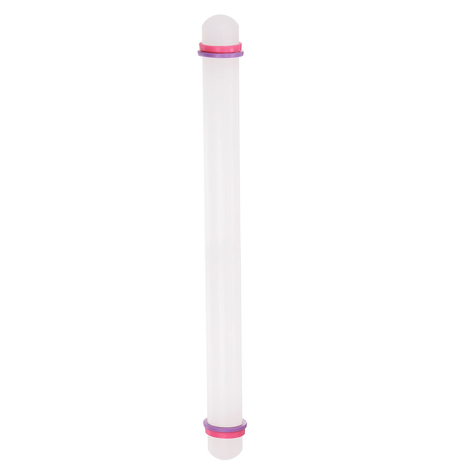 sourcing map Mattarello in silicone per la cottura di 24 cm con superficie in silicone antiaderente con manico in legno, mattarello piccolo rullo per pasta di gioco, mattarello per pasta di zucchero