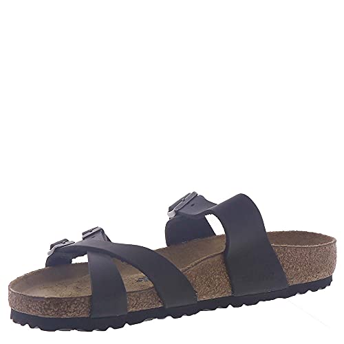 Image of Birkenstock unisex-adult 1019597Arizona Sfb Black Bflor