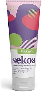 Amazon Brand - Sekoa Hair Thickening Finishing Cream 200ml, Vegan, 94% Naturally Derived Ingredients, Adds Moisture to Fine Hair