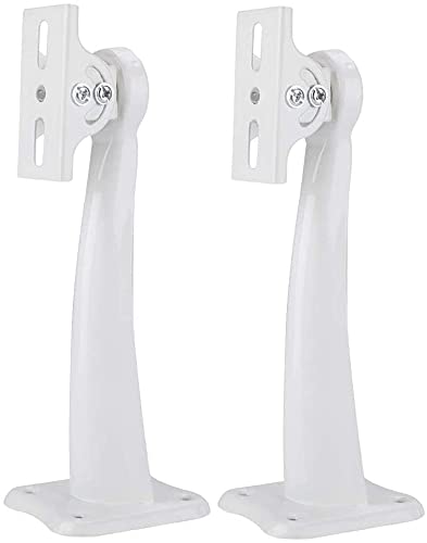 Alexvyan 25 Cm Metal-Iron Camera Wall Ceiling Mount Adjustable Angle Metal Bracket Stand Holder for CCTV Cameras White (Pack of -2)