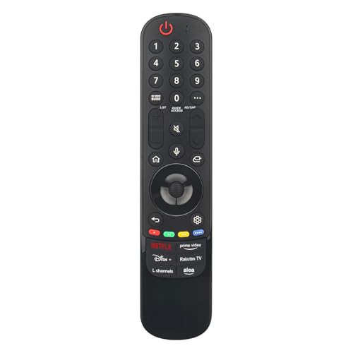 AULCMEET AKB76045003 MR24GA - Mando a distancia de voz para LG UHD 4K Smart NanoCell OLED Magic TV 50QNED87T6B 65QNED87T6B OLED48C45LA 43NANO81T6A 43UT81006LA 50UT91006LA