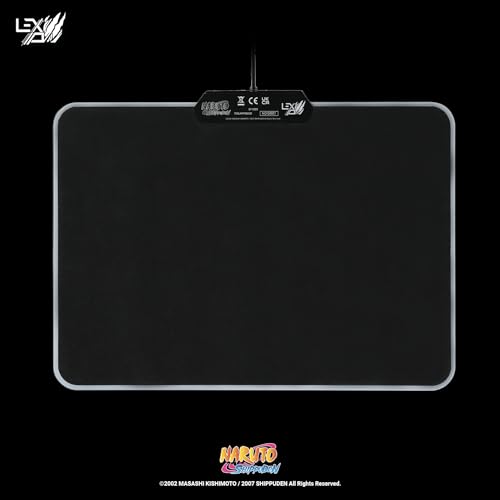 Tapis de souris Naruto antidérapant Lexip rigide LED
