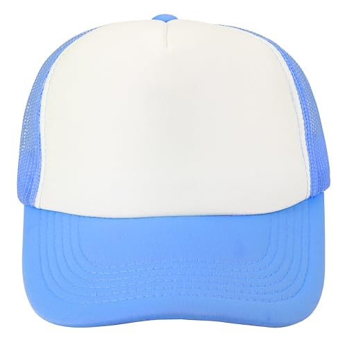 Image of Gelante 12 Pcs Sublimation Blank Trucker Hats - 5 Panel Mesh Snapback Baseball Cap Bulk