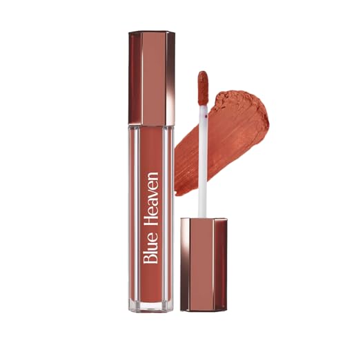Image of Blue Heaven Roseate Lip Cream| Light Weight Mousse Texture | Hydrating & Plumping Liquid Lipstick for women | Enriched with Peptides, Hyaluronic Acid & Cocoa Butter | Infinite Brown | 3.5ml