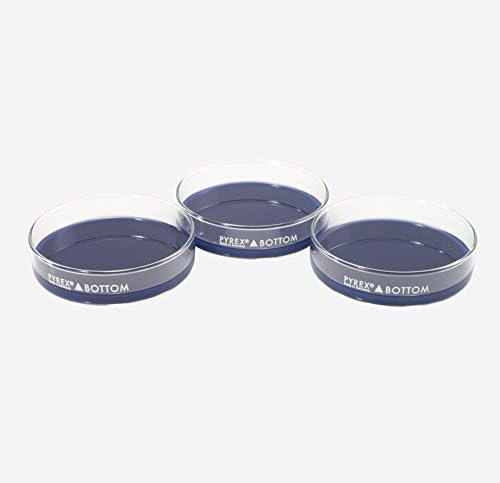 DD-90-S-BLU-3PK Large Dissection Petri Dish, Pack of 3 Dishes, Dark Blue, 93 mm D x 22 mm H