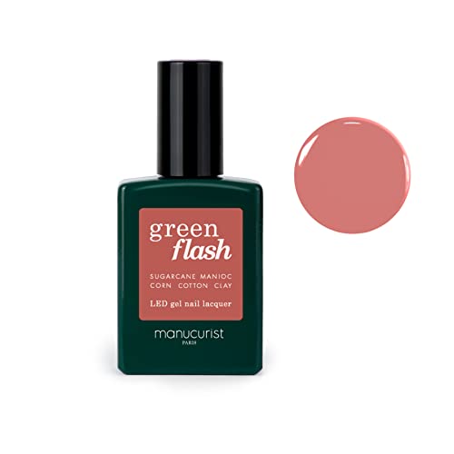Manucurist Green Flash Gel-Nagellack Rosa - Gel-Nagellack Bois de Rose - 12-free-Nagellack, natürliche Inhaltsstoffe (84…