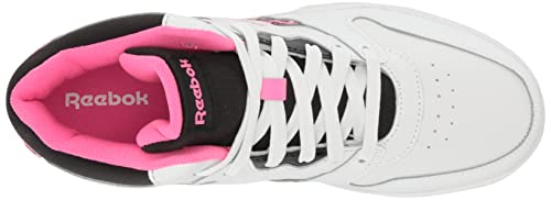 Reebok Girls Bb4500 Court Basketball Shoe, White/Black/Atomic Pink, 7 Little Kid #TOP4