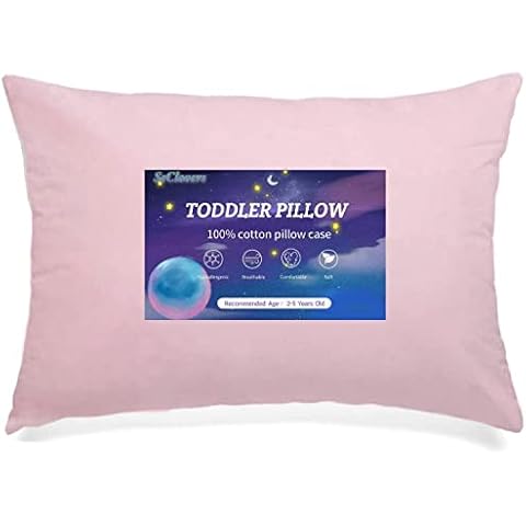 SeClovers Toddler Pillow with Case Cover