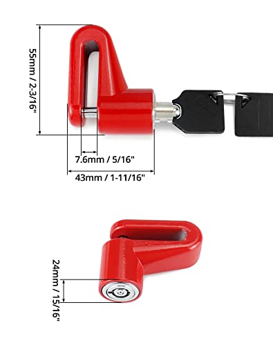 QWORK 2-Pack Disc Brake Lock