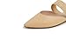 FEVERSOLE Women's Pointed Toe Fashion Mules Low Heel Flats Casual Summer Slide Beige Vegan Leather Raffia Strap Size 9.5 M US