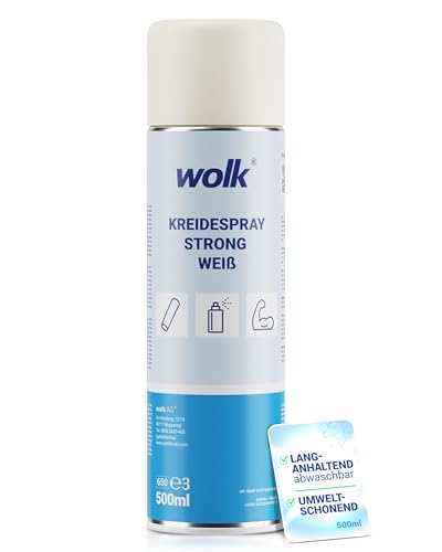 Kreidespray strong weiß 500 ml - langhaltende Bodenmarkierungen...
