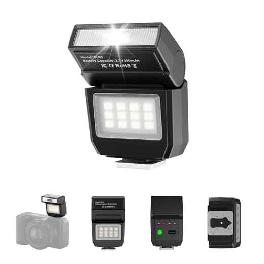 ULANZI SL03 Camera Mini Flash, Speedlite Video Light GN8 6500K for DSLR