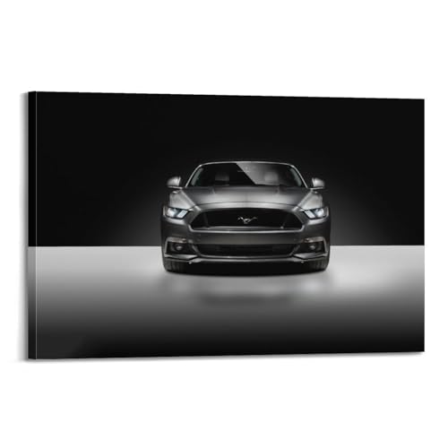 Voiture de sport Mustang GT tableau décoratif grand format 60 x 90 cm pour mur de chambre