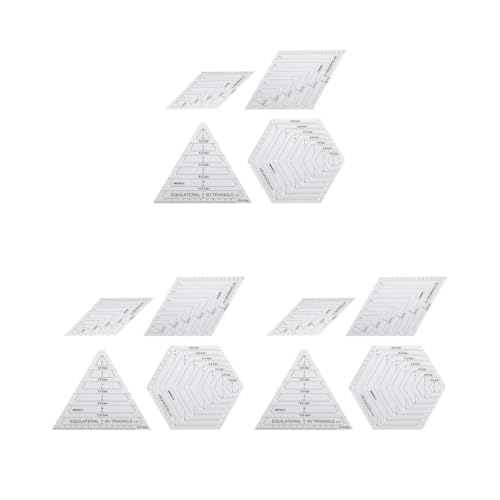 Règle hexagonale de patchwork pour éviter les erreurs de coupe et réussir vos mesures