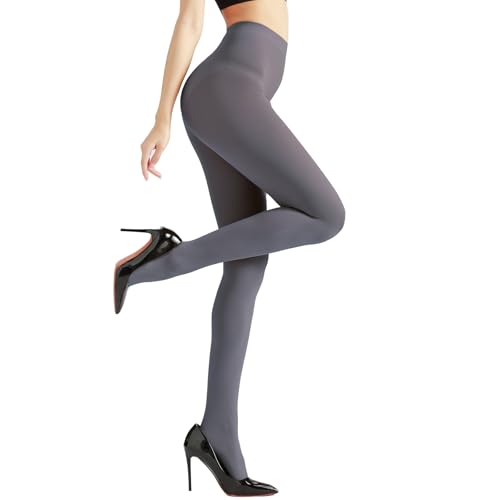 Image of Weziarer Women's Opaque Tights,70D Soft Solid Color Control Tights for Women,High Waist Womens Footed Pantyhose Multicolor