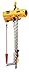 Harrington Cheetah TCS Cord Model Air-Powered Hoist, Hook Mount, 1 Ton Capacity, 10