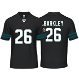 Custom Mens/Youth Football SAQUON Stitched T-Shirt for Sports Fan Barkley Black No Brand/Logos