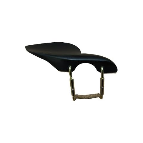 Vio Music Full Size 4/4 Violin Chinrest - Ebony with Standard Bracket Cover