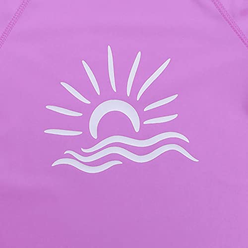 Image of TFJH E Girls & Boys Long Sleeve Rashgurad Swimsuit UPF 50+ Kids Swimwear Sunsuits