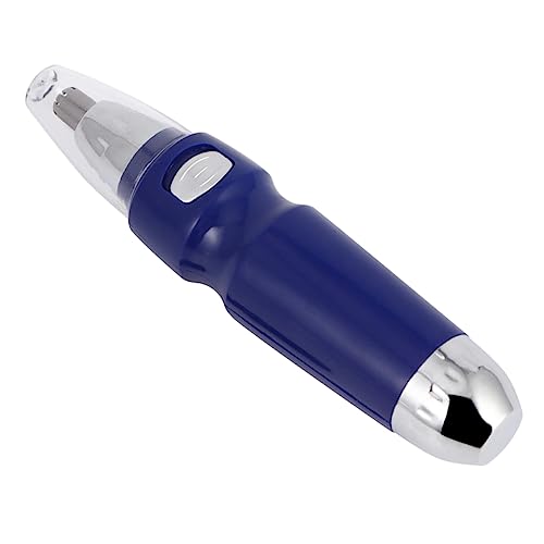 FOMIYES Electric Nose Hair Trimmer and Facial Hair Clipper Safe Shaving Device with Safety Head for Quick Painless Trimming of Battery Design Blue