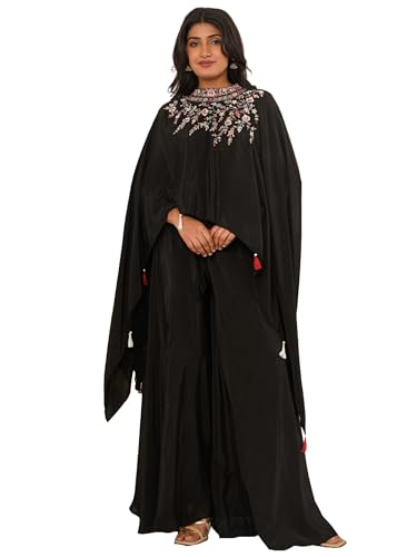 Indian Fancy Fabric Thread Embroidered Work Indo Western Style Suit 14822