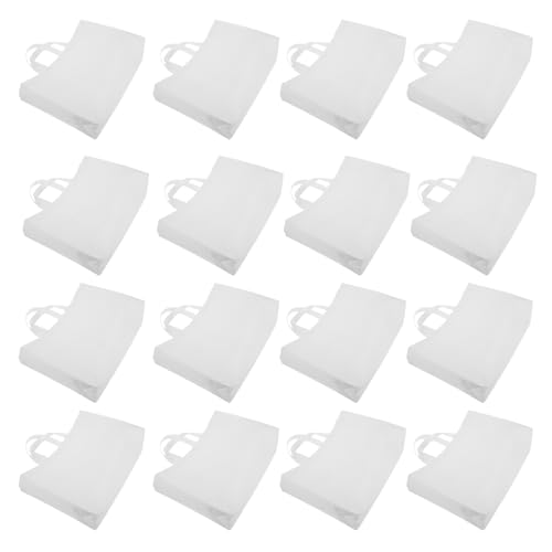 Cabas Tissu Non Tissé Blanc Lot de 30 Sacs de Courses Multi-usages