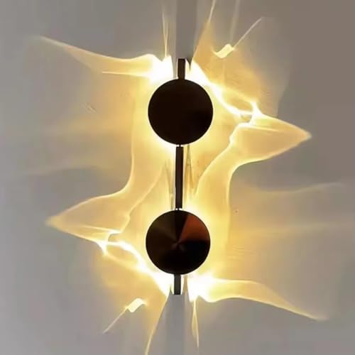 Lámparas de pared LED corrugadas artísticas de bajo consumo para dormitorio y pasillos modernos 4
