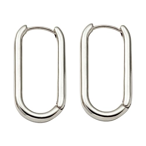 [Ｃｒｅａｍ ｄｏｔ．] クリームドット ピアス レディース 人気 2タイプ フープ 中折れ キャッチレス 開閉式 ドロップ オーバル 大ぶり 大きめ 【B：シルバー×ピアス】のサムネイル