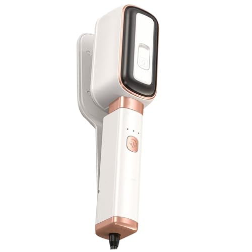 Herramienta de prensa de vapor: vaporizador de de mano, hierro de viaje plegable, dispositivo de vapor de ropa | Solución de planchado doméstico compacta con tanque de agua de 60 ml para la vid