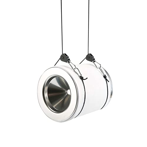 BOSYTRO 1 Pair of 1/8 inch Heavy Duty Adjustable(2Pcs),Grow Light Ratchet Rope Hanger for Grow Light Fixtures & Gardening and Hydroponic Cultivation,Reinforced Metal Internal Gears 150lb Capacity