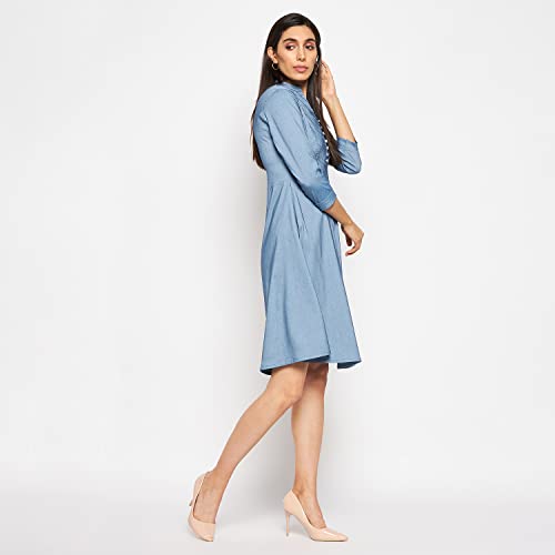 Image of CAMEY Women Striped Cotton Dress