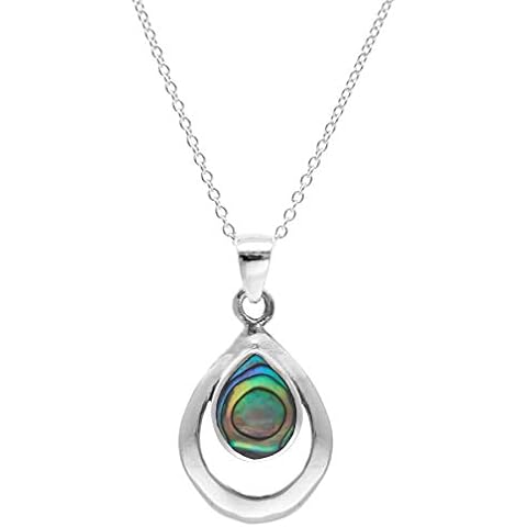 Silverly 925 Sterling Silver Teardrop Necklace Cover