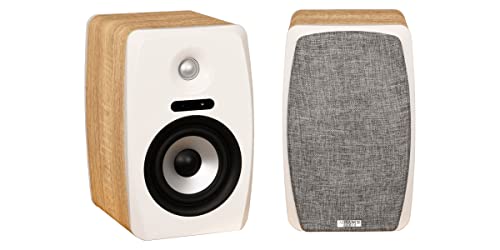 Advance Paris Zeneo ZX Connect Chêne Clair – Enceintes sans Fil Hi-FI (la Paire) - Les Beatles, Paul McCartney, John Lennon, RIngo Starr, George Harrison Advance Paris Zeneo ZX Connect Chêne Clair - Enceintes sans Fil Hi-FI (la Paire)