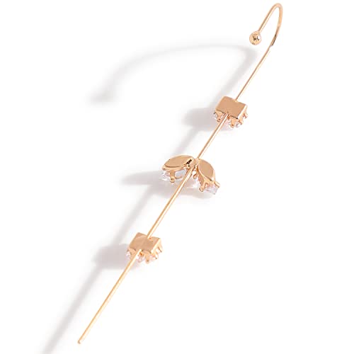 Image of SOHI Designer Cuff Earrings for women & girls, cute earrings for girls, fancy earrings for women stylish, fashion jewellery for women, Light Weight stylish, Cuff Earring, One Ear Cuff, Ear wire