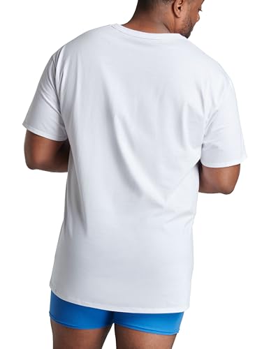 Image of Fruit of The Loom Men's Premium Tag-Free Cotton Undershirts (Regular and Big & Tall)